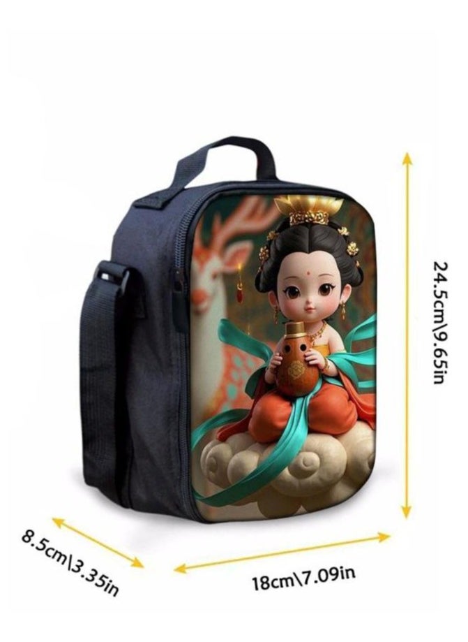 Cartoon three-piece schoolbag with zipper - 244