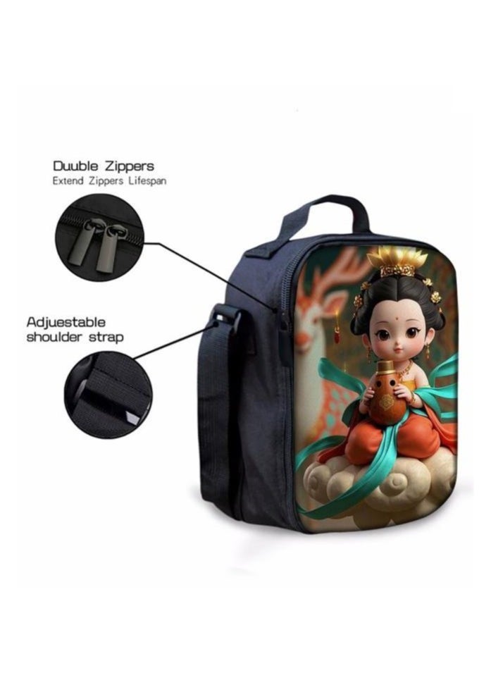 Cartoon three-piece schoolbag with zipper - 244