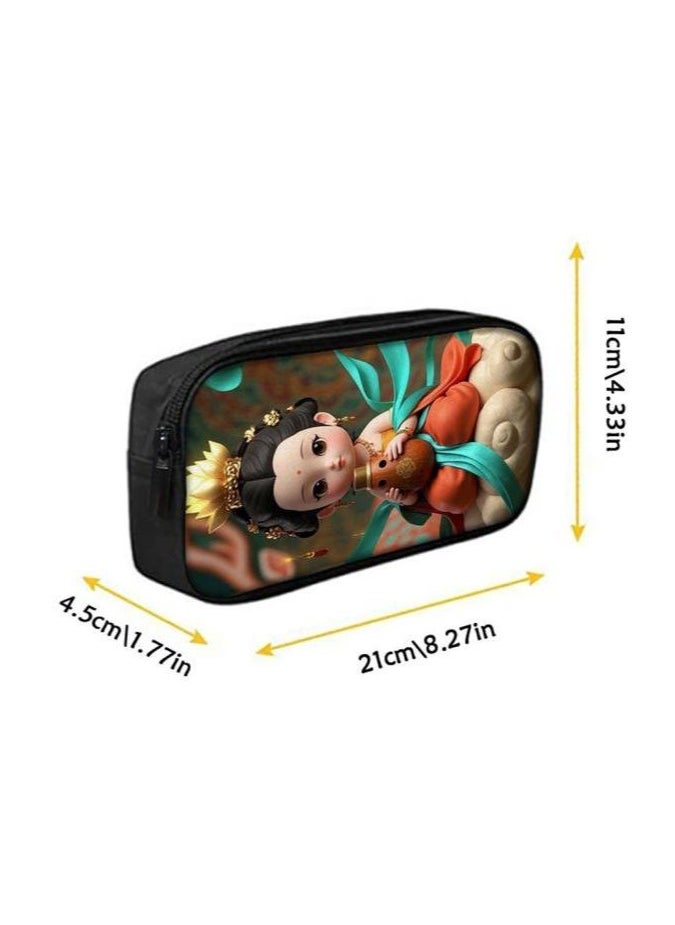 Cartoon three-piece schoolbag with zipper - 244