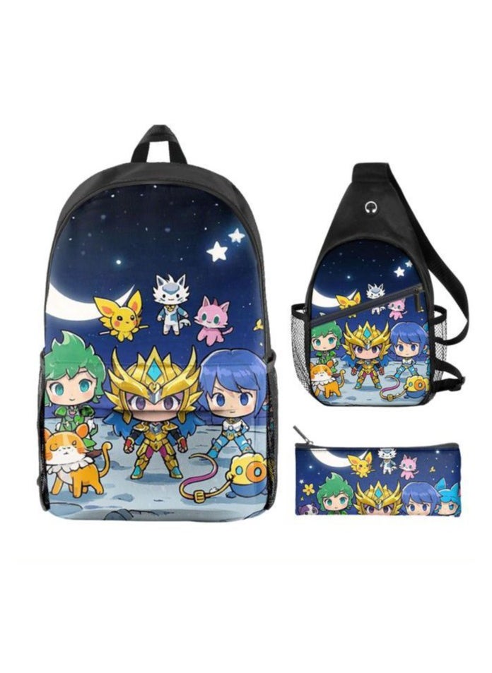 Universal cartoon new three-piece schoolbag - 790