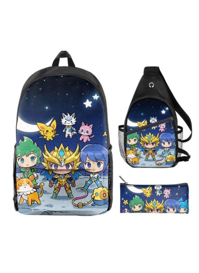 Universal cartoon new three-piece schoolbag - 790