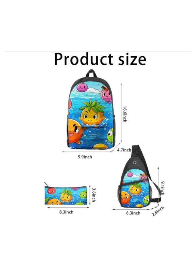 Universal cartoon new three-piece schoolbag - 757