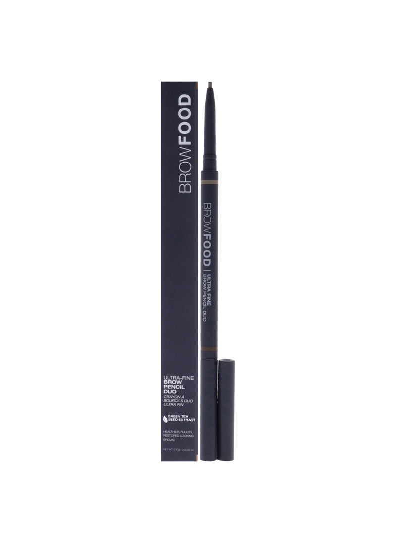 BrowFood Eco Precision 2-Tone Brow Pencil with Refill, Blonde, 0.4g
