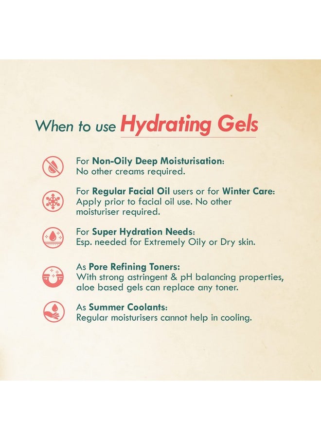 Nat Habit Fresh Beetroot Tomato Vit-A Face Gel, Oil Free Moisturizer with Vit-A for Dry Skin Care - 80 gm Each (Pack of 2)