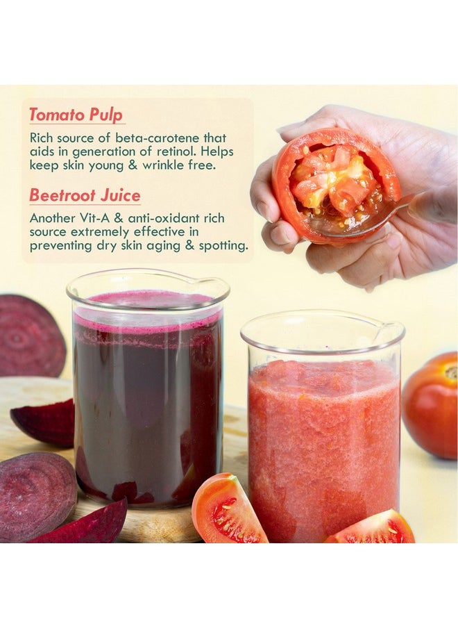 Nat Habit Fresh Beetroot Tomato Vit-A Face Gel, Oil Free Moisturizer with Vit-A for Dry Skin Care - 80 gm Each (Pack of 2)