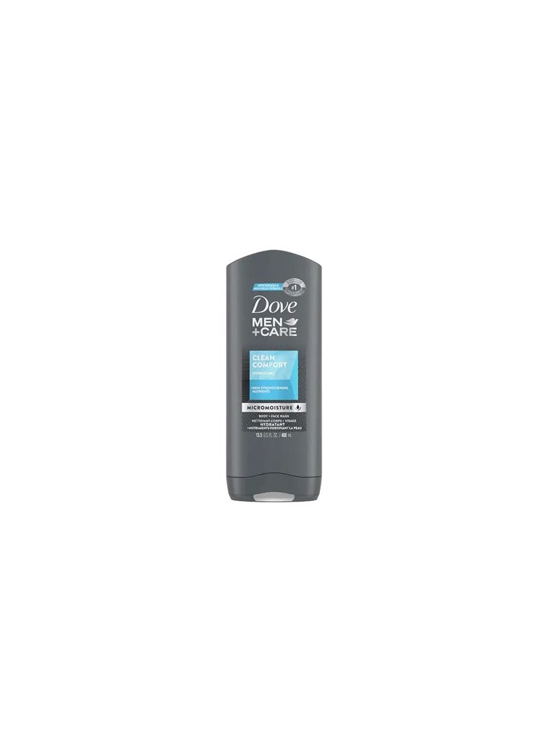 Dove Men + Care Body & Face Wash, Clean Comfort 13.50 Oz (Pack Of 3), 2.16 Lb