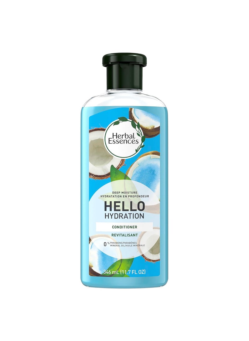 Herbal Essences Hello Hydration Conditioner Deep Moisture for Hair 117 Fluid Ounces Coconut Scent Paraben Free Dermatologist Tested Cruelty Free