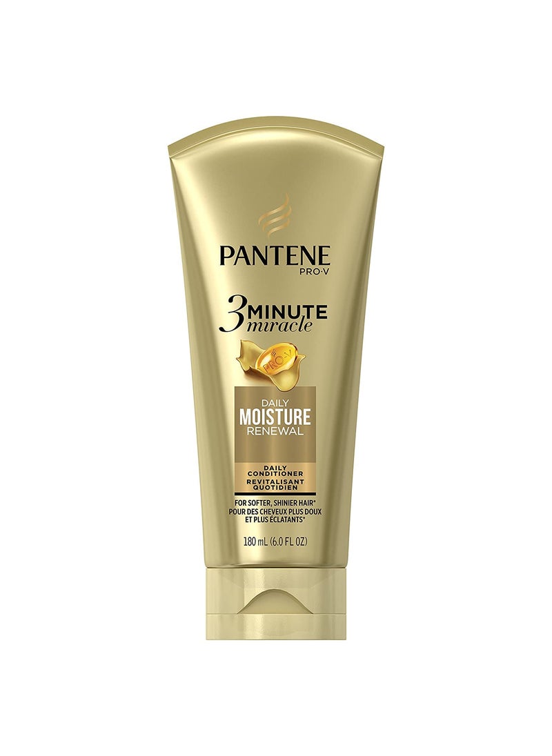 Pantene Moisture Renewal 3 Minute Miracle Deep Conditioner 6 Fluid Ounce Pack of 2