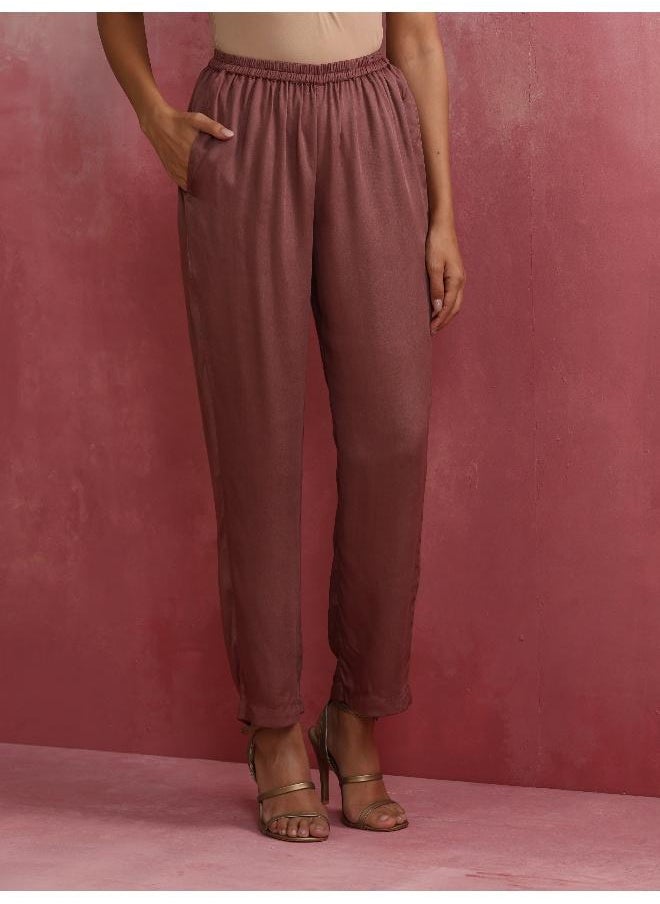 Red Modal Straight Fit Kurta Set