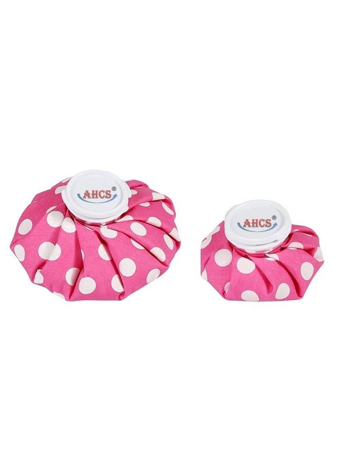AHCS Ice Cold Pack Reusable Ice Bag Hot Water Bag for Injuries, Hot & Cold Therapy and Pain Relief Small And Big