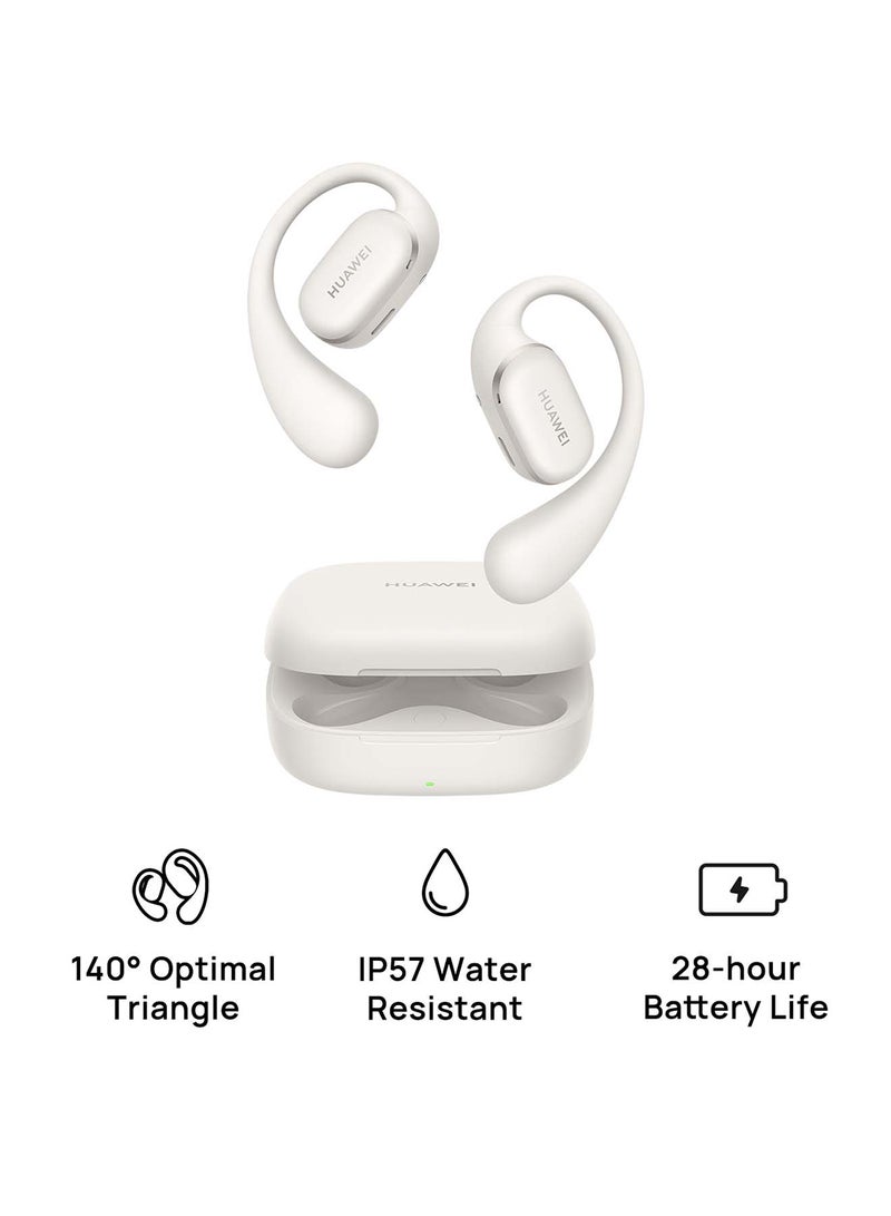 FreeArc Open-Ear Earbuds, Bluetooth Earphones with Sterling Sound, Secure Fit and Comfort, IP57 Water Resistance, 28 Hours Playtime, Sports Earphones, iOS, Android, Windows FreeArc Grey