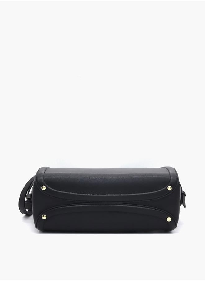 Solid Shopper Bag with Adjustable Strap