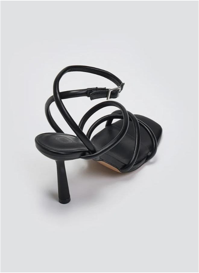 Onlamina-1 Pu Ankle Strap Heeled Sandals
