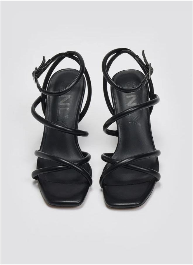 Onlamina-1 Pu Ankle Strap Heeled Sandals