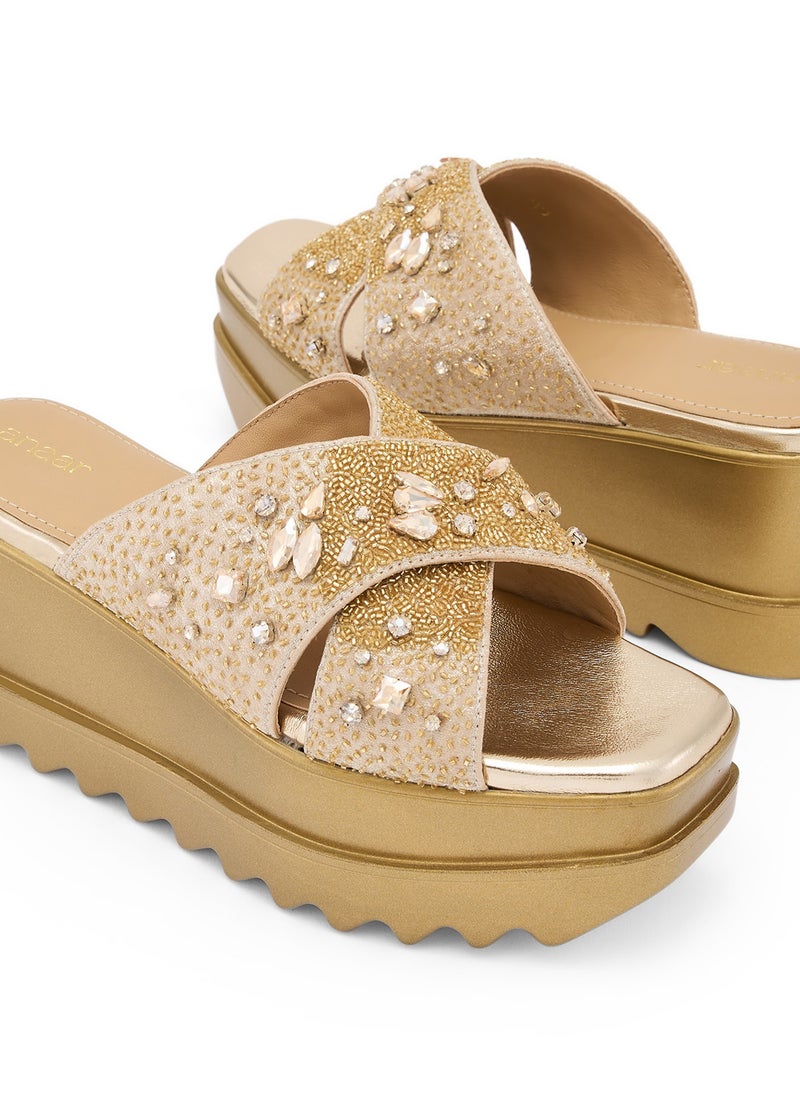 Anaar Glam Factory Sandals, Womens Festive, Special Occasion and Partywear Premium  Sandals