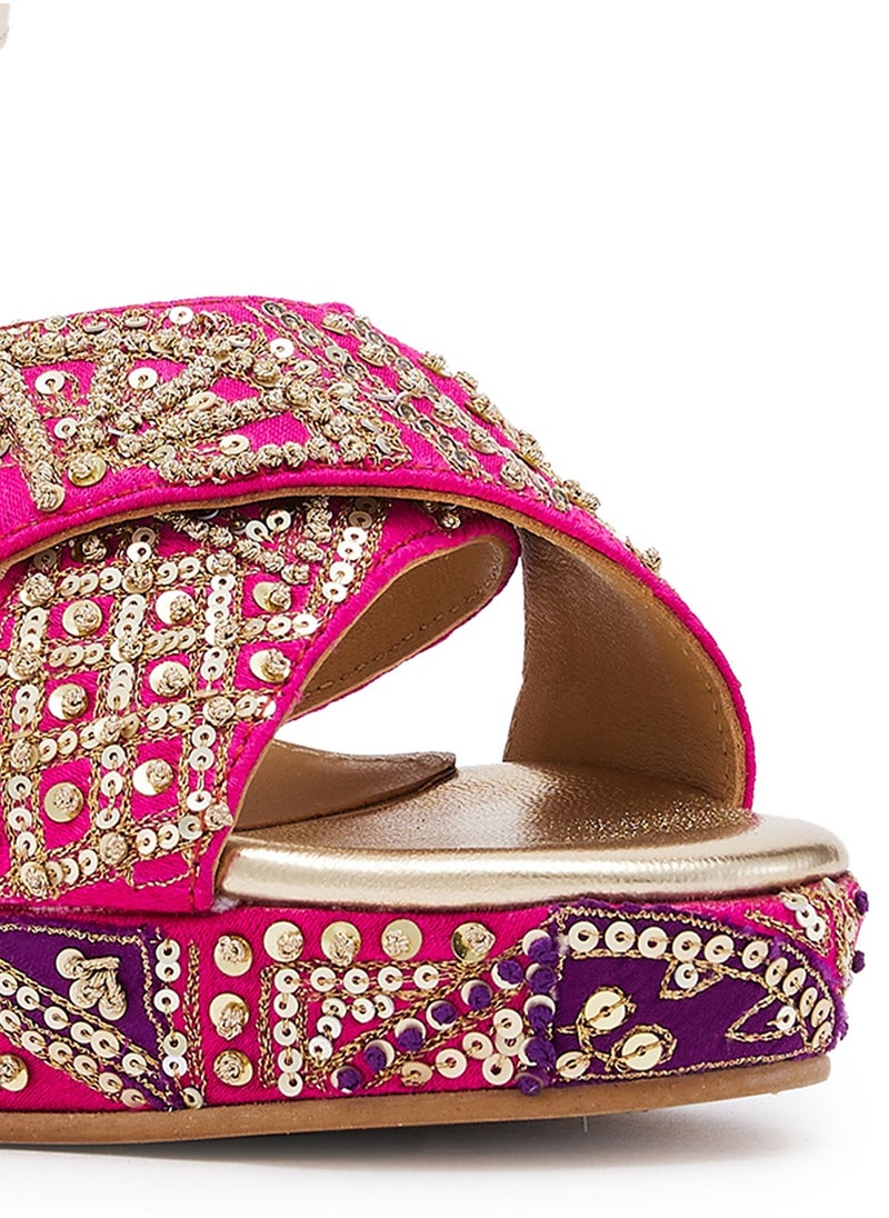 Anaar Maahi Platform Sandals, Womens Festive, Special Occasion and Partywear Premium Sandals
