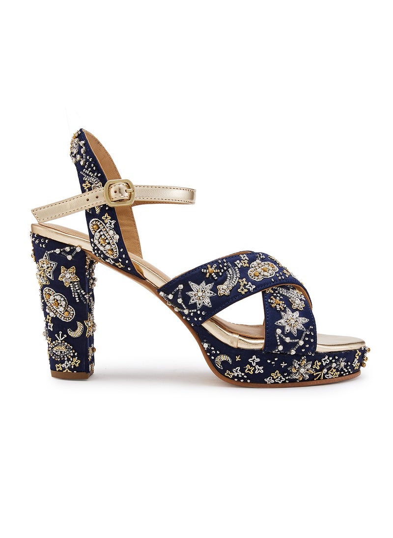 Anaar Starstruck Platform Sandals, Womens Festive, Special Occasion and Partywear Premium Sandals