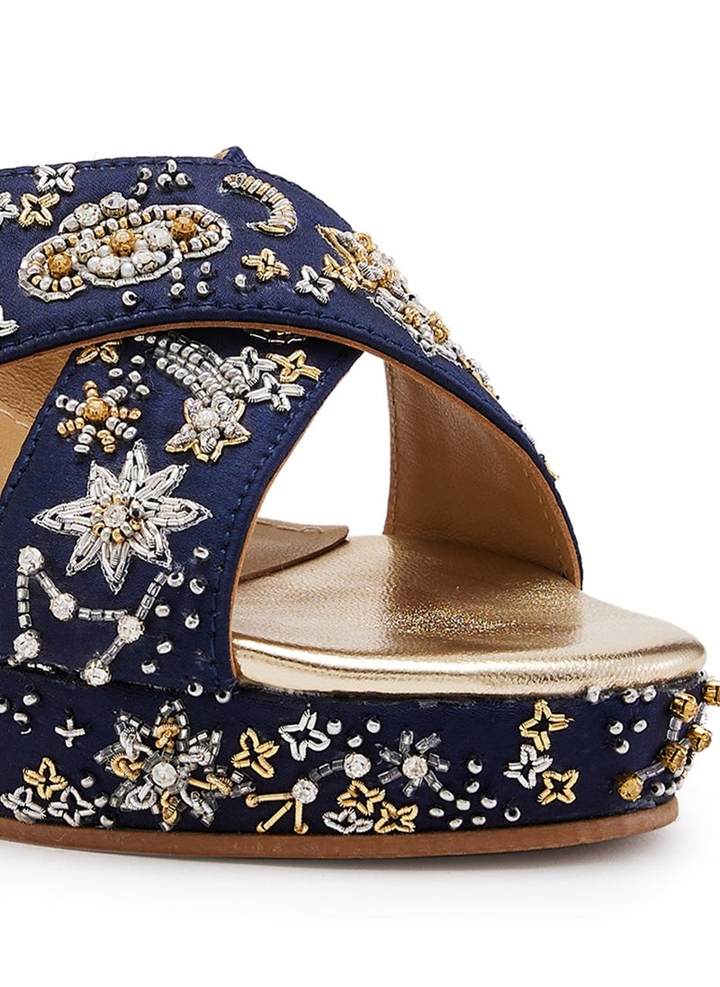 Anaar Starstruck Platform Sandals, Womens Festive, Special Occasion and Partywear Premium Sandals
