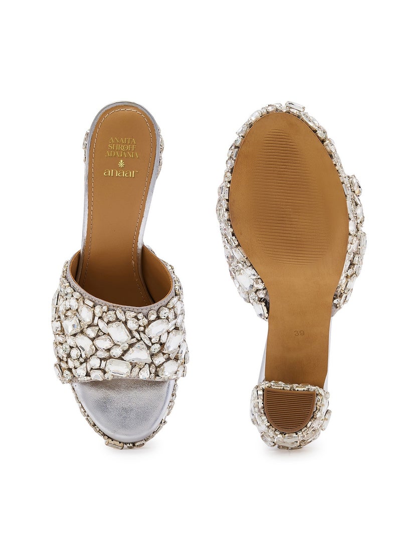 Anaar It Girl Platform Sandals, Womens Festive, Special Occasion and Partywear Premium Sandals