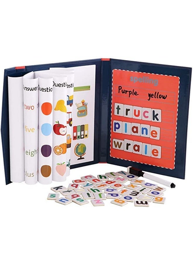 PLUSPOINT Magnetic Word Spelling Game Learning Letters for Toddlers,Educational ABC Learning Game Alphabet Toys Magnetic Letter for Kids for Fridge Magnets for Babies