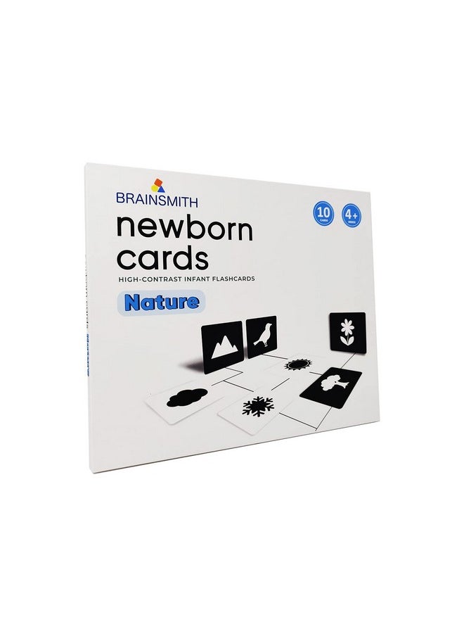 Brainsmith Flash Card for Babies - Nature Learning, High-Contrast Picture Cards Set for New Born Baby and Infants (0-6 month old) - Sight and Brain Development