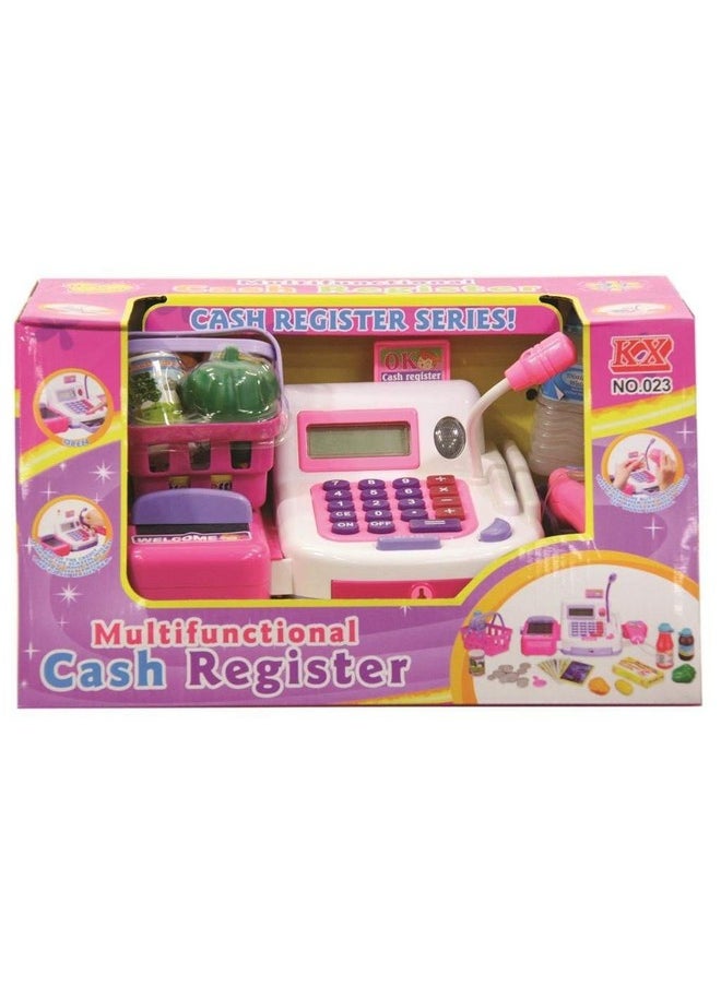 i-gadgets realistic educational cash register toy supermarket set with working calculator and sound- Multi color