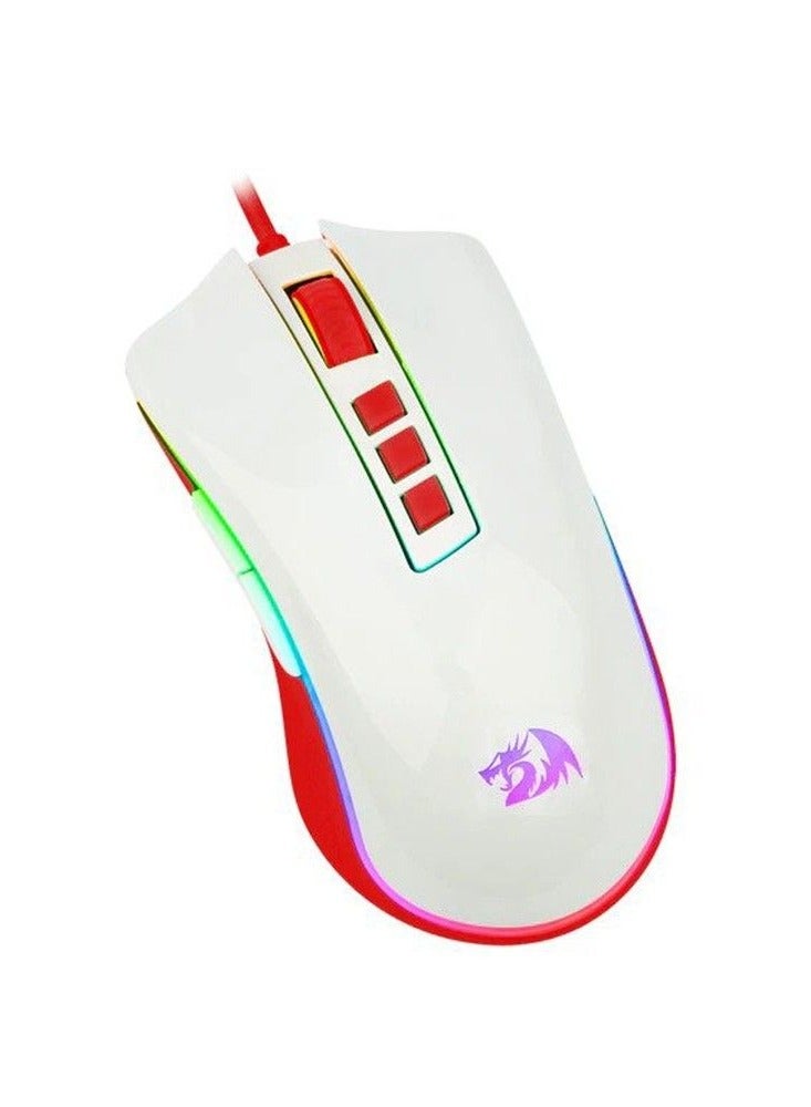 COBRA Wired Gaming Mouse M711C -White/Red