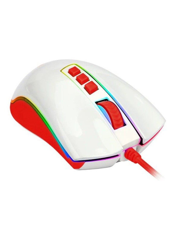 COBRA Wired Gaming Mouse M711C -White/Red