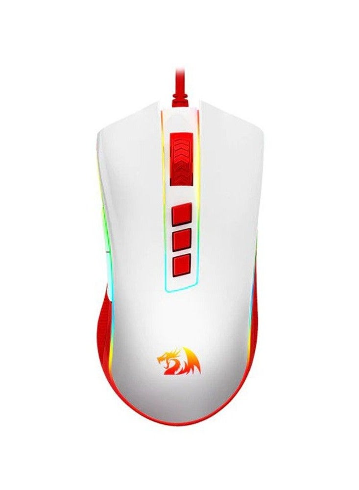 COBRA Wired Gaming Mouse M711C -White/Red