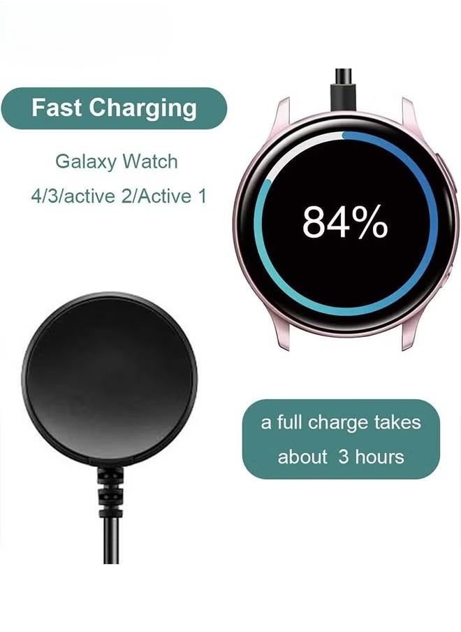 Smart Watch Charger, Compatible with Samsung Galaxy Watch 4/3/Active 2/Active Charger, Replacement USB Charging Cable Cord Dock for Samsung Galaxy Watch 4/Galaxy Watch 3