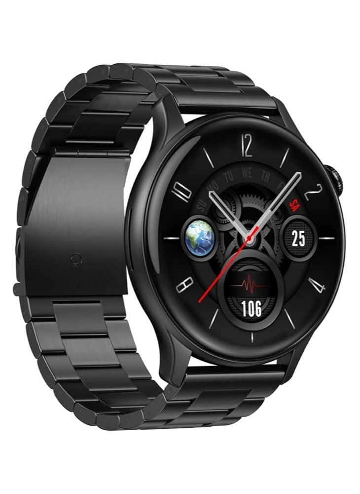 OTTETO WATCH4 BLACK Watch4 Classic Smart Watch, Rotating Bezel, Health Monitoring, Fitness Tracker, Bluetooth, 42mm, Black (UK Version)