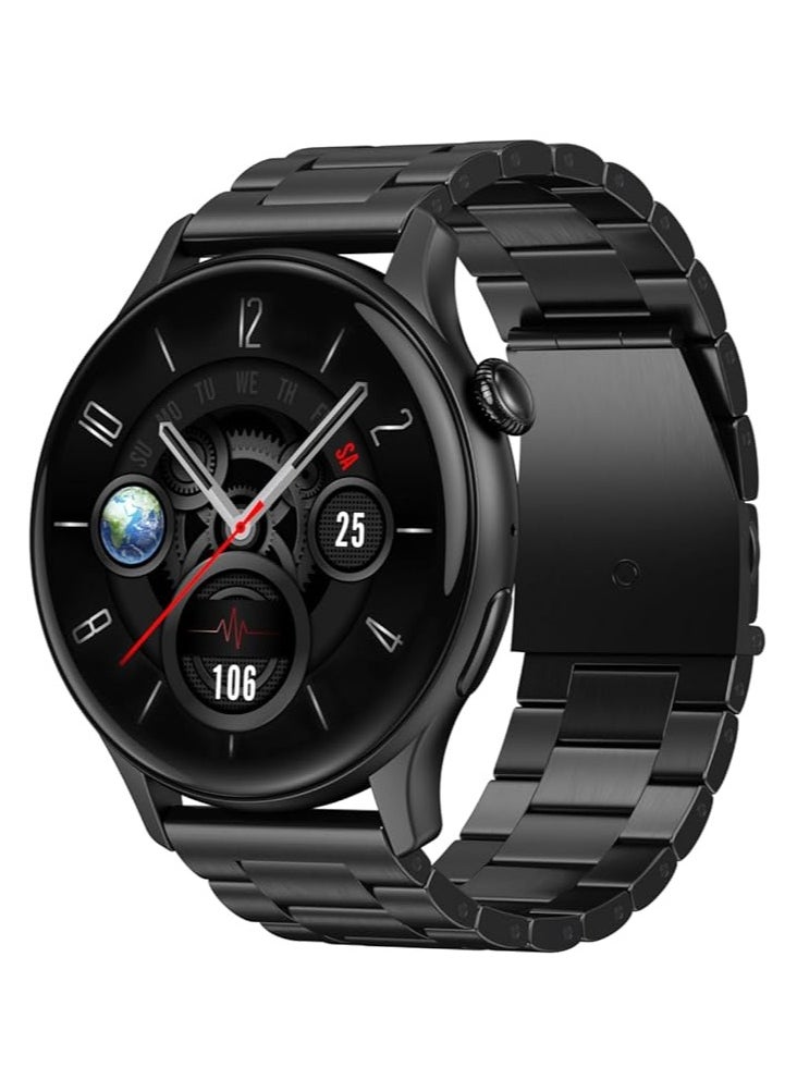 OTTETO WATCH4 BLACK Watch4 Classic Smart Watch, Rotating Bezel, Health Monitoring, Fitness Tracker, Bluetooth, 42mm, Black (UK Version)