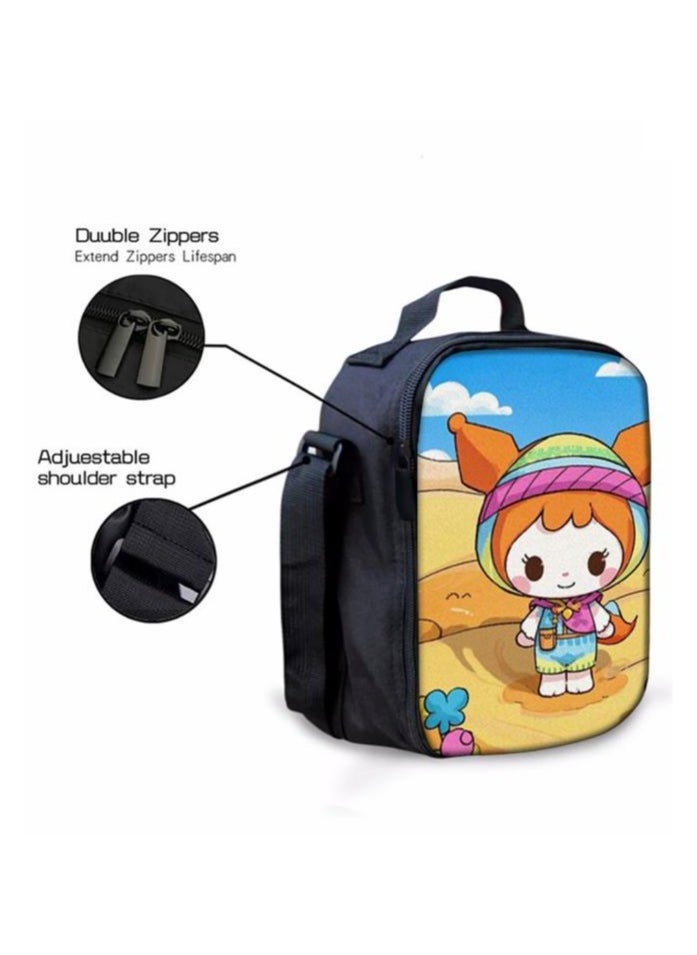 Cartoon three-piece schoolbag with zipper - 779
