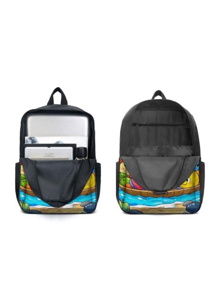 Cartoon three-piece schoolbag with zipper - 483