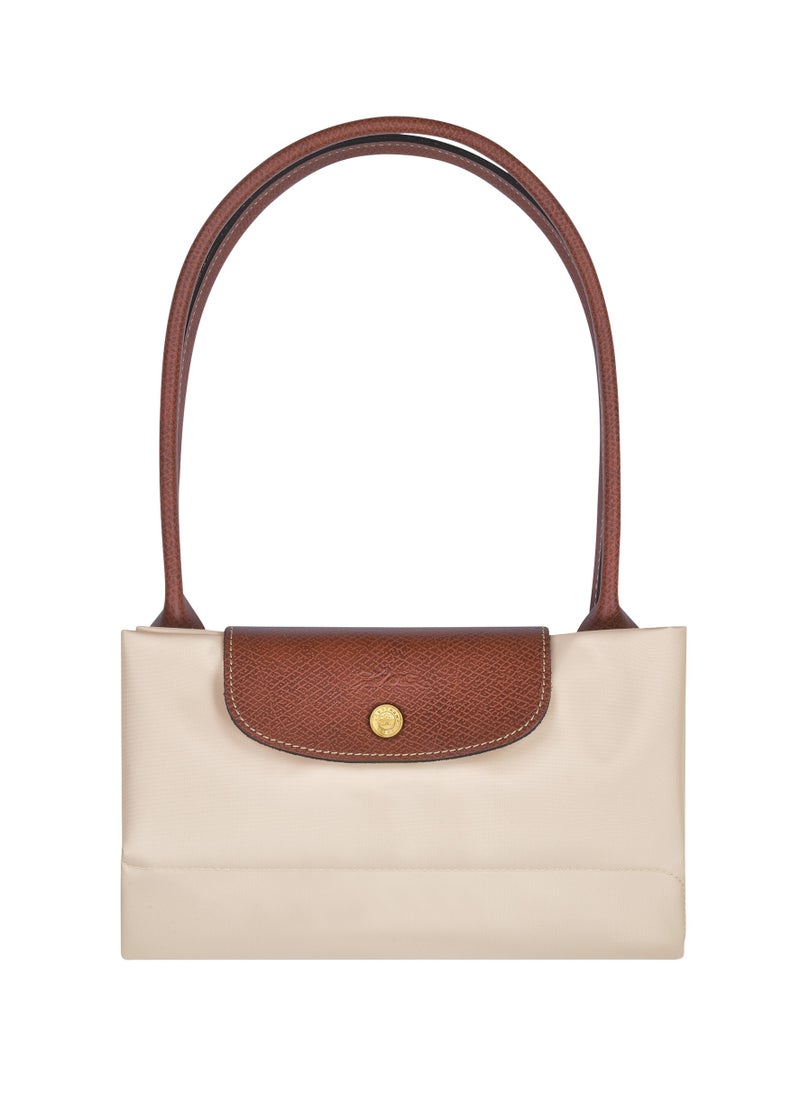Longchamp Women's classic fashion Multi functional Medium travel bag dumpling bag handbag shopping bag long handle shoulder bag paper white
