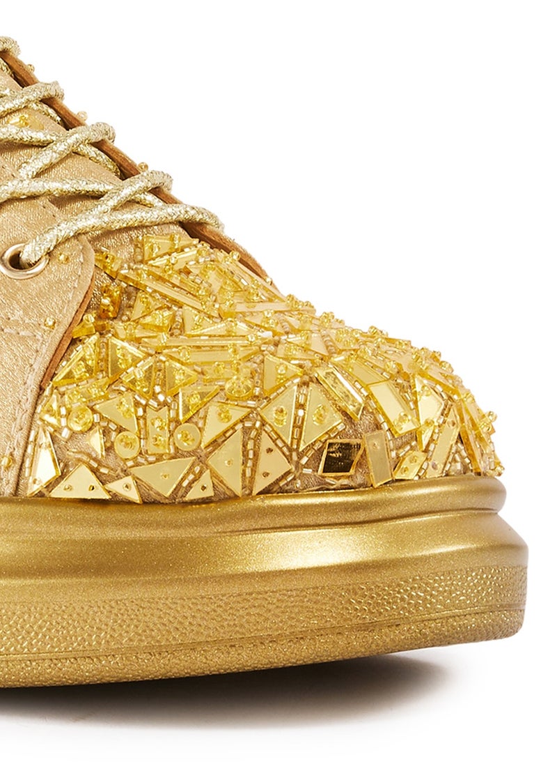 Anaar Terrazzo Classic Sneakers, Womens Festive, Special Occasion and Partywear Premium Shoes