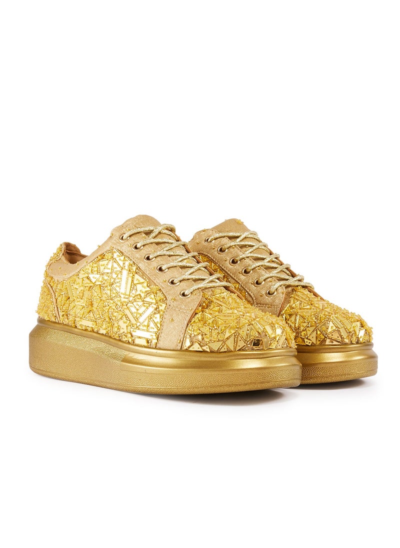 Anaar Terrazzo Classic Sneakers, Womens Festive, Special Occasion and Partywear Premium Shoes