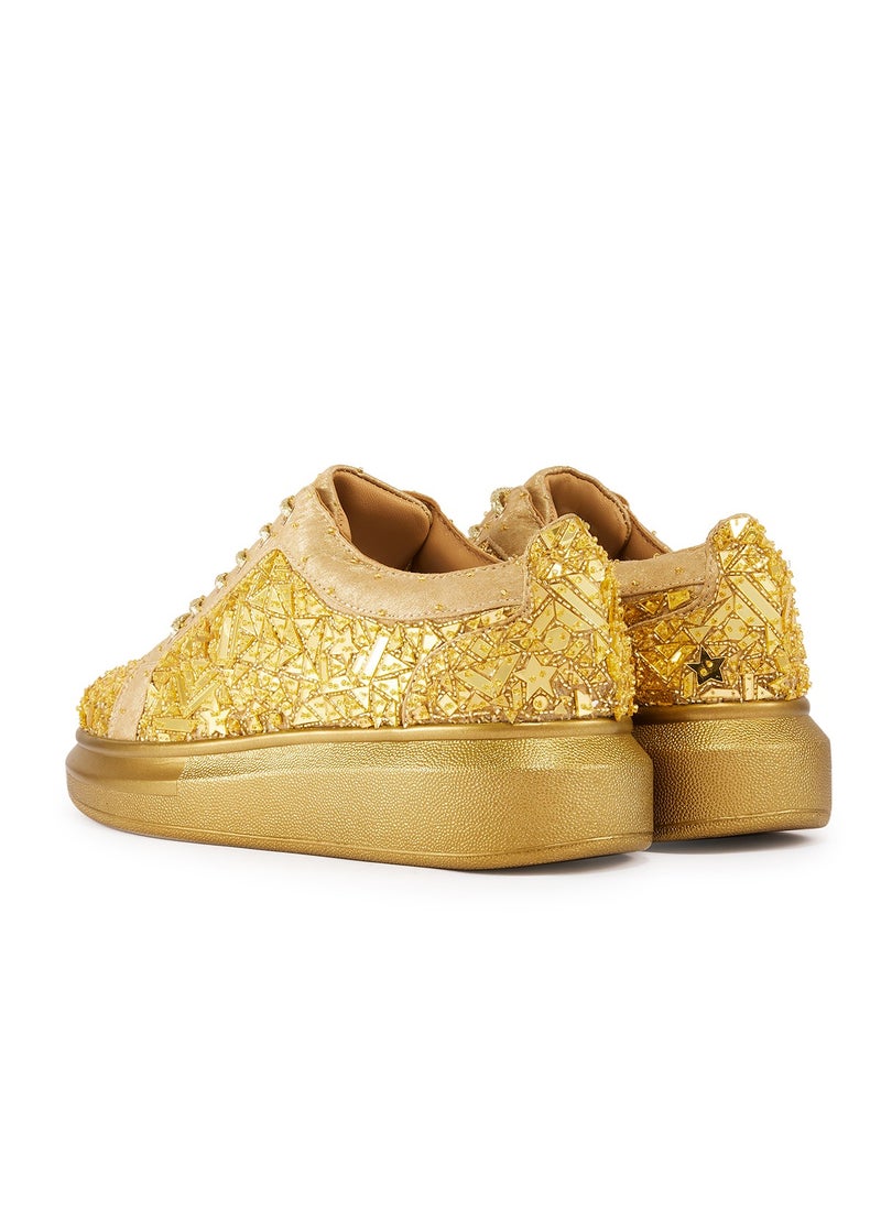 Anaar Terrazzo Classic Sneakers, Womens Festive, Special Occasion and Partywear Premium Shoes