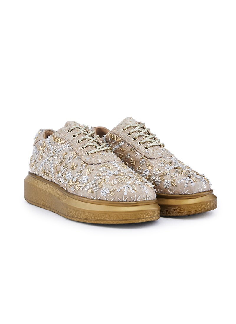 Anaar Me & Mine Classic Sneakers, Womens Festive, Special Occasion and Partywear Premium Shoes