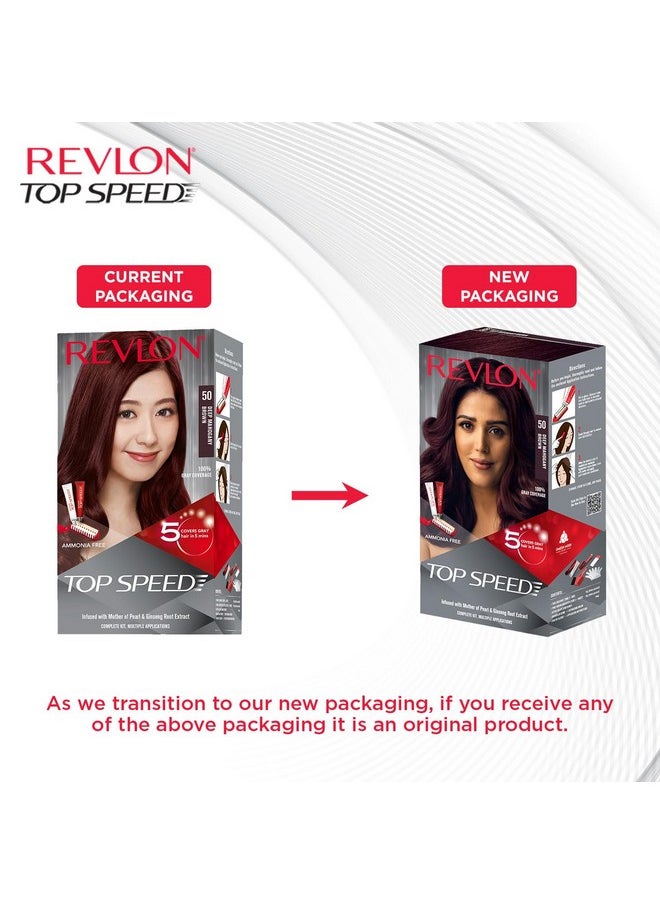 Top Speed Hair Color, 180G - Deep Mahogany Brown 50 (Pack Of 1)