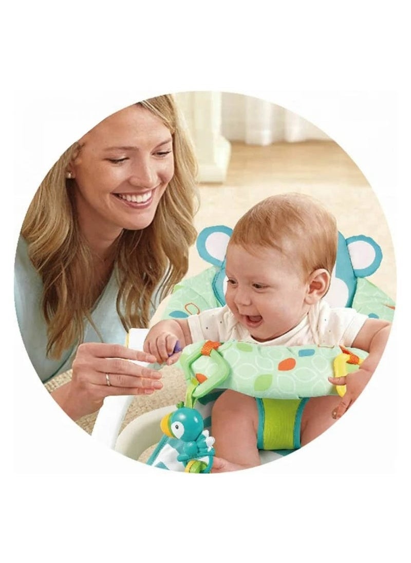 Sit Me Up Monkey Floor Baby Activity Play Seat with Toys