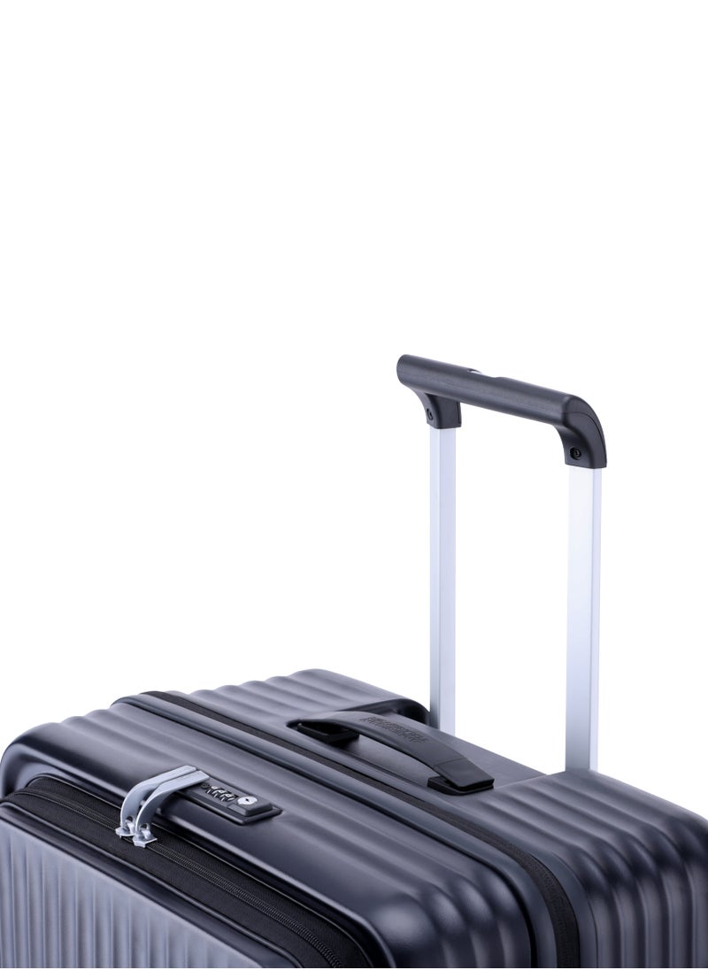 Trento Spinner 68 cm Lightweight Hard Shell Luggage TSA Lock 360° Wheels Black