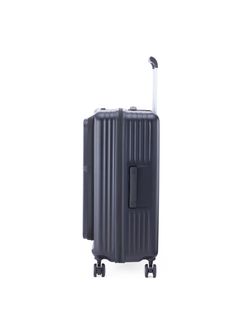 Trento Spinner 68 cm Lightweight Hard Shell Luggage TSA Lock 360° Wheels Black