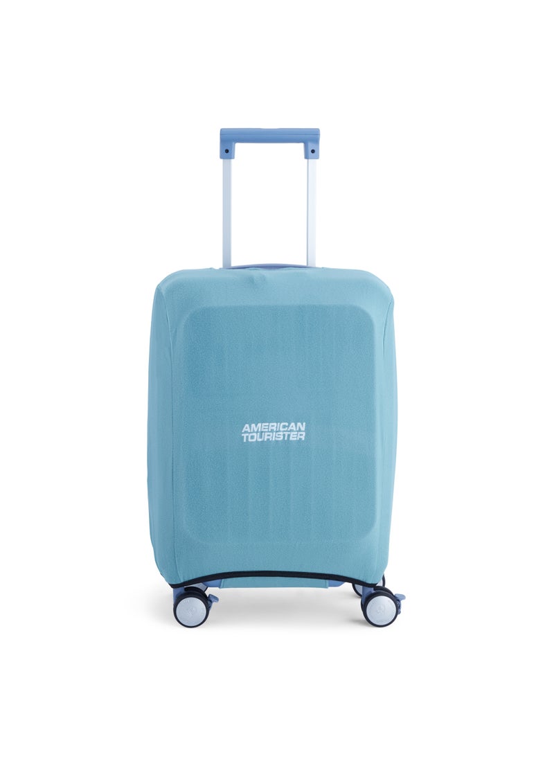 Trento Spinner 54cm Lightweight Hard Shell Cabin Luggage Trolly Bag TSA Lock 360° Wheels Blue