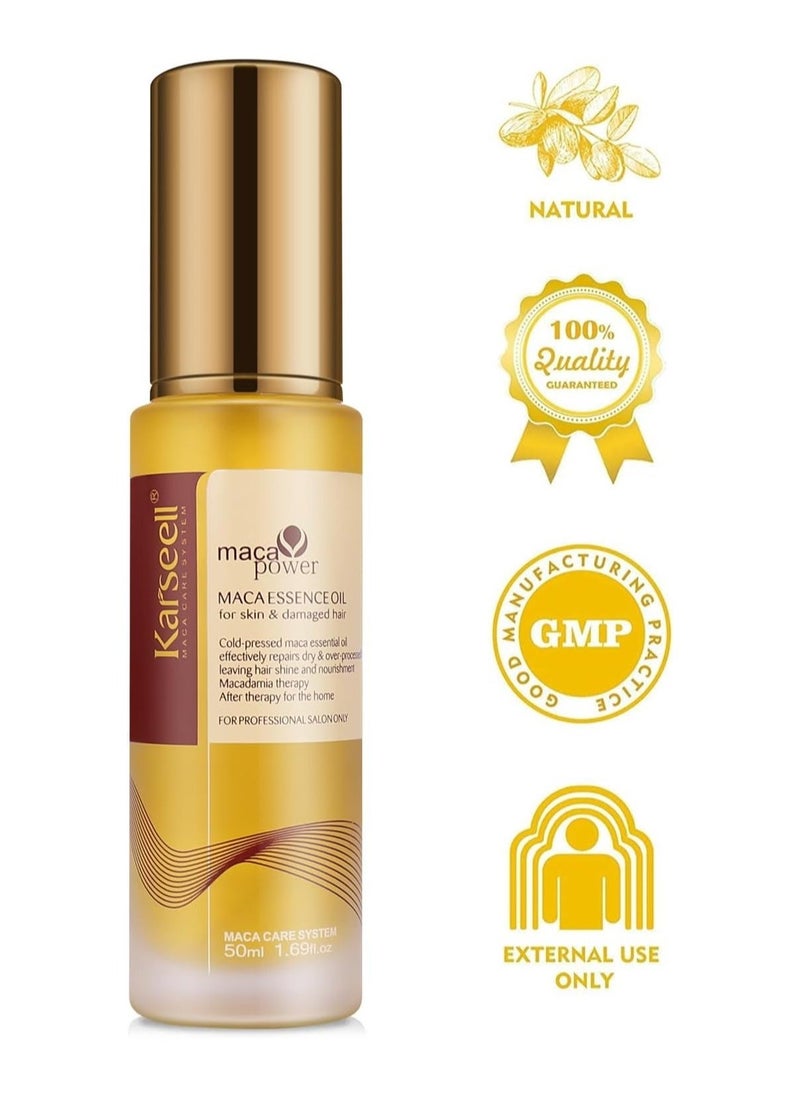 Moroccan Argan Oil for Hair Healing Cold Pressed Weightless Argan Oil Hair Serum for Dry Damaged Hair 50ml