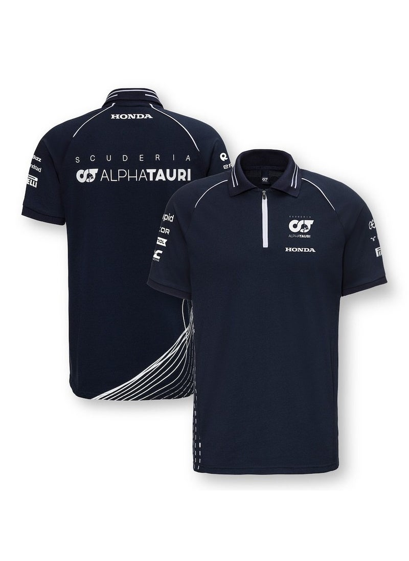 Custom Racing Polo Shirt – Breathable Quick-Dry Short Sleeve Top for F1, Motorcycle & Off-Road Sports