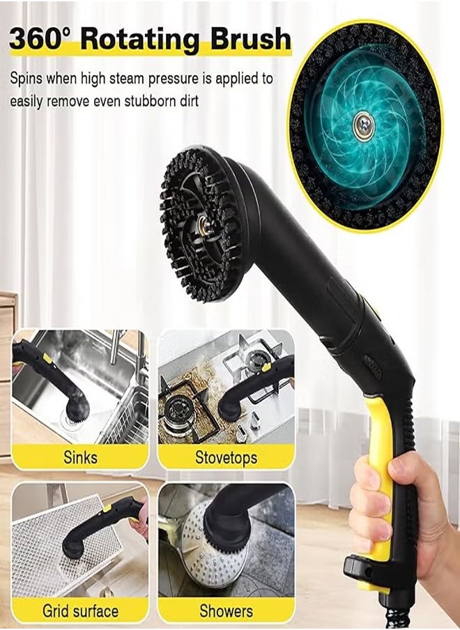 Steam Cleaner, 5Bar Steam Pressure, 5-8Min Heating Time, 2000W, 2L, for Floor Cleaning/Car Cleaning/Sofa Cleaning/Kitchen Cleaning/Toilet Cleaning/Washer Cleaning/Housekeeping