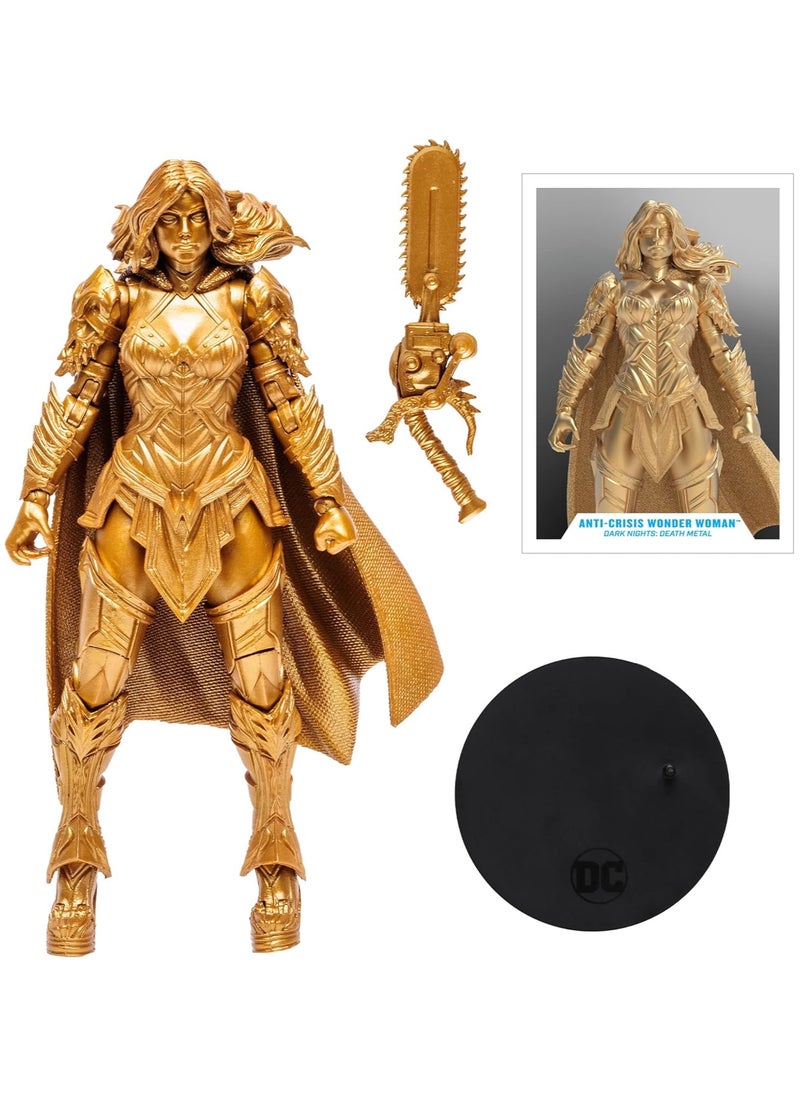 McFarlane Toys- Anti-Crisis Wonder Woman 7-Inch Action Figure with Accessories and Stand Base