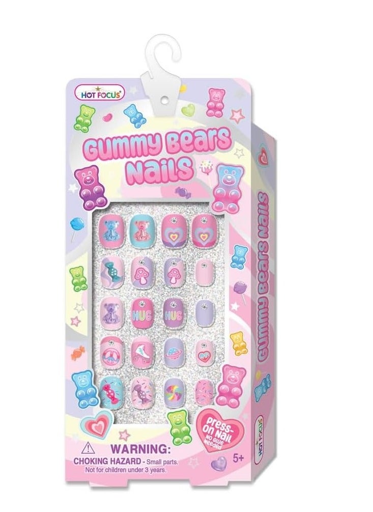 Hot Focus Gummy Bear Press on Nail Set