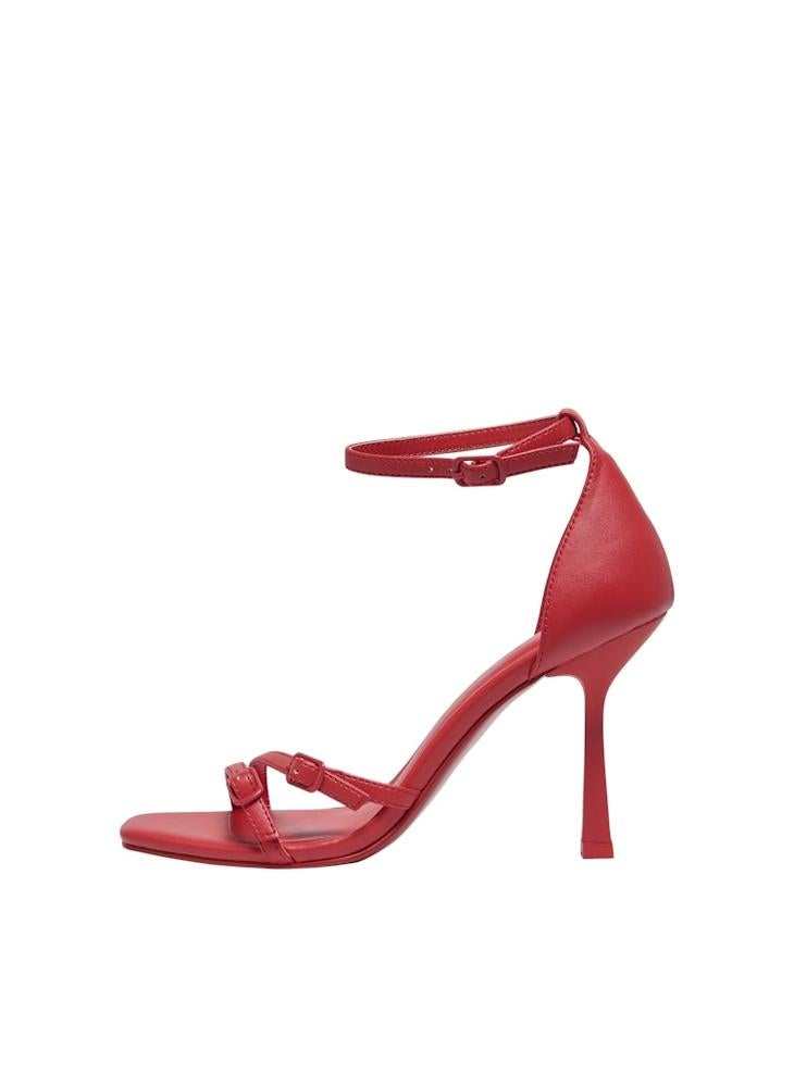 Onlaubrey-3 Pu Buckle Heeled Sandals